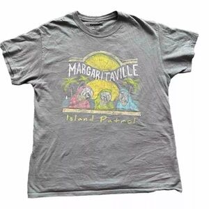 Jimmy Buffett Margaritaville Island Patrol T Shirt  Medium M Gray
